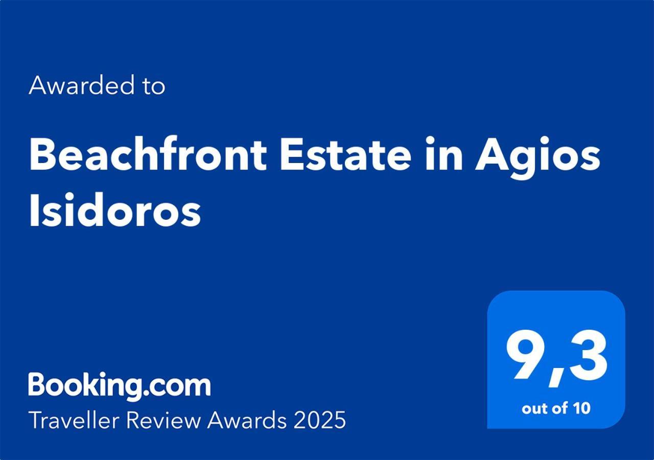 Beachfront Estate In Agios Isidoros Plomari ภายนอก รูปภาพ
